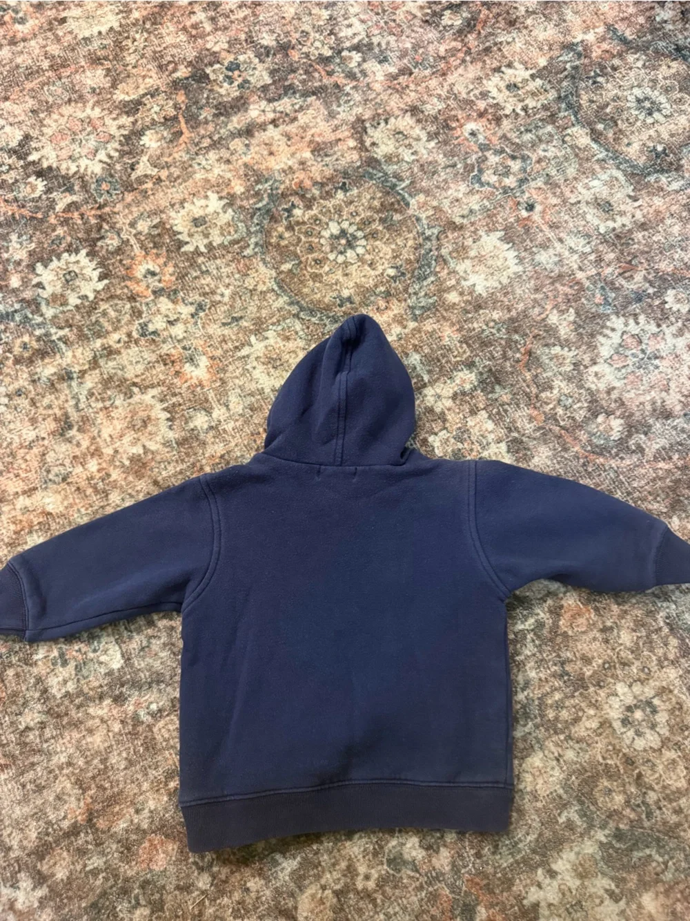 Ralph Lauren Navy Sweatshirt with Yellow Script Logo